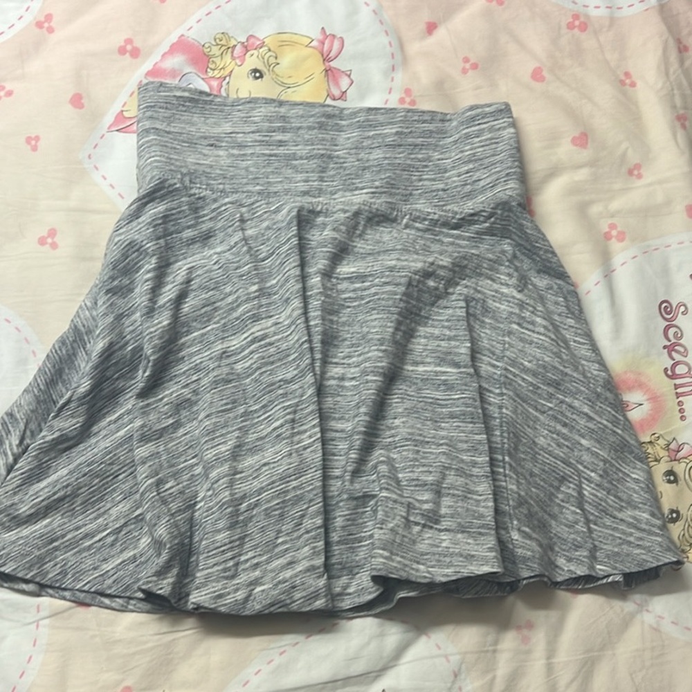 Garage light grey skater skirt